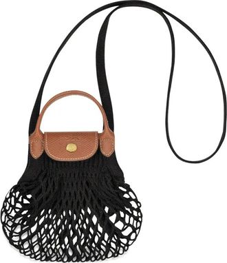 Longchamp Borsa Le Pliage Filet mini - Nero