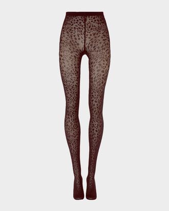Wolford Pantera Animal-Patterned Tights