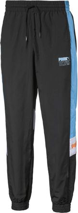 Puma x Tetris Mens Track Pants Taped Graphic Logo Joggers 597137 01 Black