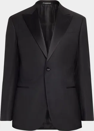 Emporio Armani Men & apos;s Wool-Silk G Line Evening Jacket
