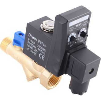 OEM V&aacute;lvula De Drenaje Temporizada Electr&oacute;nica Autom&aacute;tica G1/2 Dn15 Para Condensado De Compresor De Aire (ac230v) -crezuo