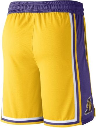 Nike NBA Los Angeles Lakers Swingman Shorts - Heren - Fitness - Geel - M - Fitness