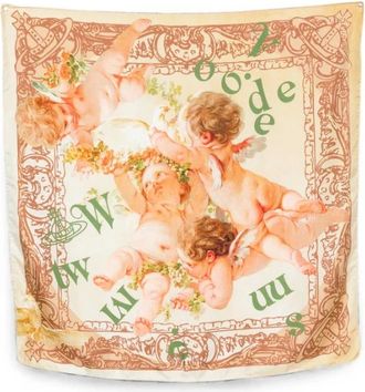 Vivienne Westwood Accessoires, Dames, Beige, ONE Size, Scarf 81030034 W01Mg E401