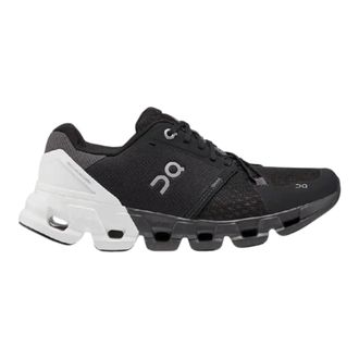 On Cloudflyer 4 Wide Sneaker in Black White Women
