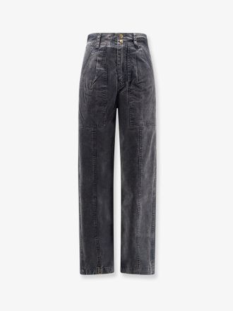 Isabel Marant Pantaloni Kiana in denim - MARANT ETOILE - gender_Woman