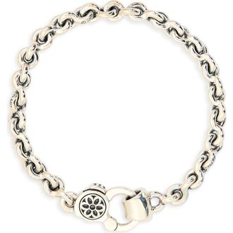 Good Art Hlywd Fin Link Sterling Silver Bracelet at Nordstrom, Size 17