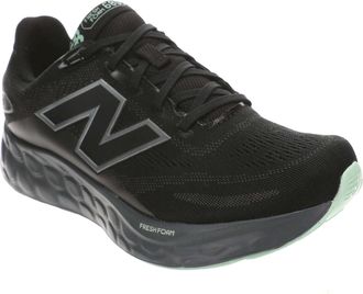 New Balance Womens Fresh Foam 680 V8 Waterproof Shoes, Black/Castlerock/Lab Green, 7.5 Wide