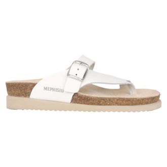 Mephisto Witte Helen Sandaal Collectie - Dames - Slippers - Wit - 35 EU - Schoenen
