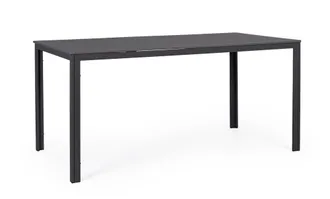 BIZZOTTO Mesa de acero con tablero de HDPE 156X78 Antracita