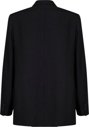 Dries Van Noten Mens Double-Breasted Bosier Jacket Black Wool
