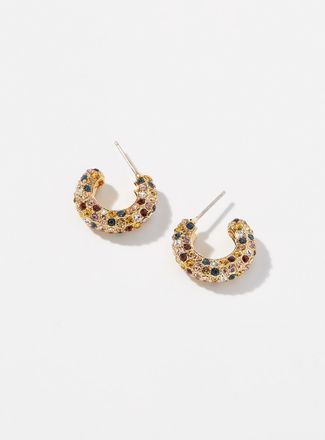 Simons Womens Dazzling Hoop Earrings