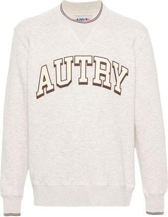 Autry Light Beige Logo Jersey Sweatshirt
