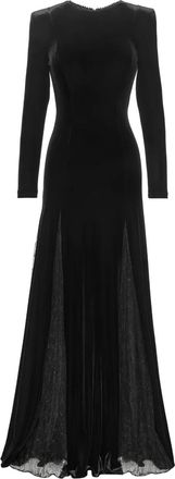 Nissa Maxi-jurk met kralen en vlakken - Zwart