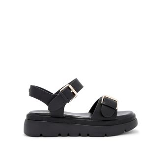 Carvela Womens Krypton Buckle Sandals - Black - Size UK 7