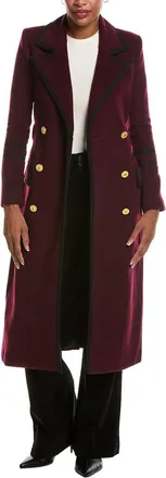 L'agence LAgence Irene Wool-Blend Military Long Coat
