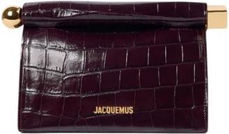 Jacquemus Le Sac Rond Carre - Bags - Mujer - Rojo - ONE SIZE