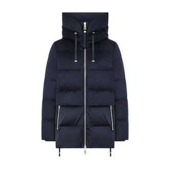 Duno Keiko Giacca in Piuma con Cappuccio - - Jackets - Donna - Blu - M