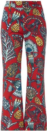 La DoubleJ Sicomore Wijde Broek - Dames - Wijde Broeken - Rood - XS - Katoen - Broeken