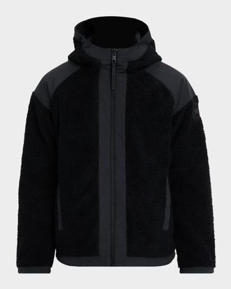 Canada Goose Men & apos;s Alberni Reversible Fleece Hooded Bomber Jacket