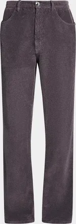 Marni Men & apos;s Corduroy Flared Five-Pocket Pants