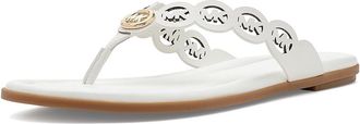 Michael Kors Janie Thong Sandals Womens Sandals Optic White : 8.5 M, Leather
