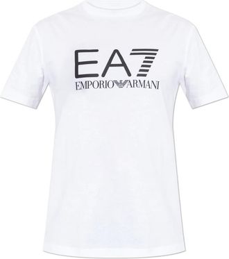 Emporio Armani Emporio Armani Ea7, Heren, Tops, Wit, Maat: L Katoen