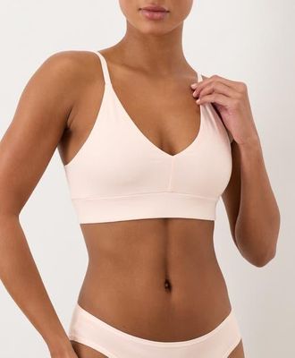 Pact Organic Cotton Everyday Classic T-Shirt Bra in Soft Pink at Nordstrom, Size Medium