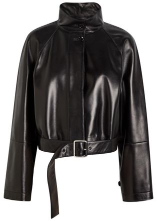 Loewe Belted Leather Jacket - Black - 40 (UK12 / M)