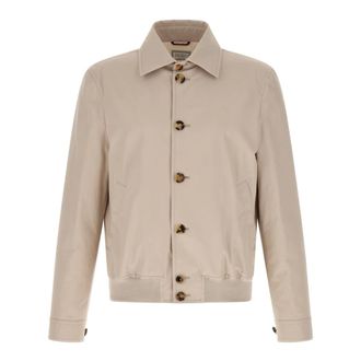 Brunello Cucinelli Heren, Jassen, Beige, Maat: M Katoen