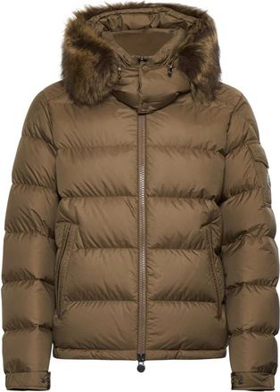 Moncler Mayaf Lichtbruine Donsjas - Heren - Winterjassen - Bruin - M - Nylon - Jassen