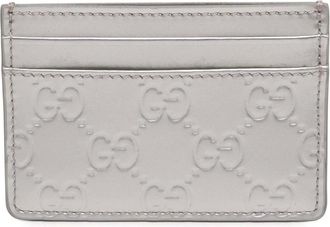 Gucci Pre-owned Wallets, female, Gray, Size: ONE SIZE Pre-owned Card Case