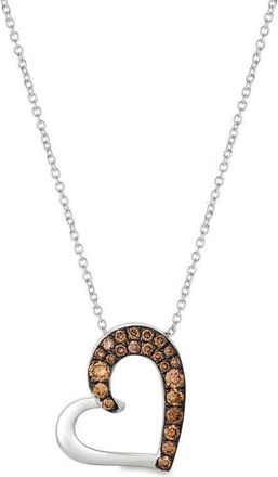 Le Vian Ladies Chocolate Diamonds Fashion Pendant in 14k Vanilla Gold