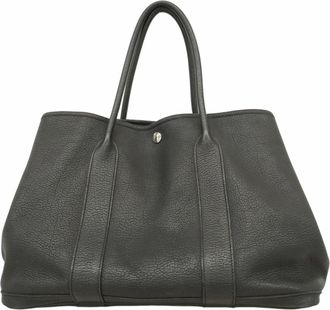 Herm&egrave;s Black Negonda Leather Tote Bag (Pre-Owned)