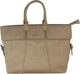 Bruno Magli Monica Shopper - Dames - Tassen - Beige - Maat: ONE Size Leer
