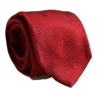 Dolce & Gabbana Martini Tie - Heren - Accessoires - Rood - Maat: ONE Size Zijde