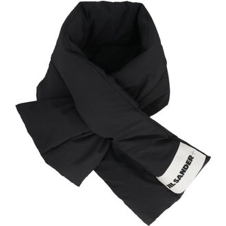 Jil Sander Winter Scarves, male, Black, Size: ONE SIZE Soft Padded Scarf in Polyester