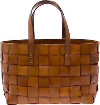 Dragon Diffusion Japan Tote - Dames - Shoppers - Bruin - ONE Size - Leer - Tassen