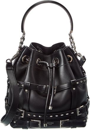 Jimmy Choo London Bon Bon Leather Bucket Bag