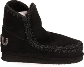 Mou Eskimo 18 Glitter Logo - Dames - Winterlaarzen - Zwart - 40 EU - Wol - Schoenen