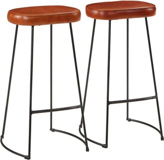 vidaXL Taburetes de bar Gavin 2 uds 44x37,5x78 cm vidaXL