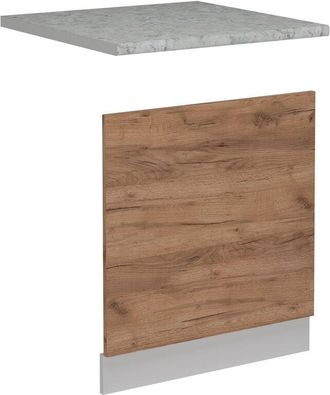 Vicco Panel Frontal R-line, Roble Dorado, 60 Cm Et M&aacute;rmol, Vicco