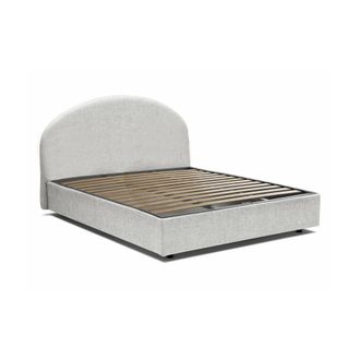 Talamo Italia Dmora - Cama De Plaza Y Media Dboe, Cama Contenedor Con Revestimiento De Tela, 100% Made In Italy, Apertura Frontal, Adecuado Para Colch&oacute;n Cm 120x190,