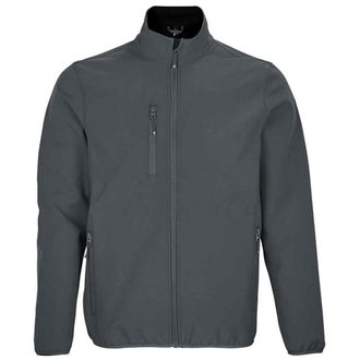 SOLS Heren Falcon Gerecycleerd Soft Shell Jasje (Houtskool)