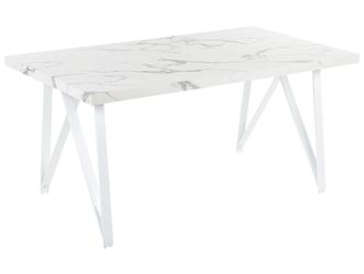 Beliani Mesa de comedor de mdf 6 personas l160