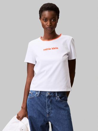 Calvin Klein T-shirt met korte mouwen Retro logo