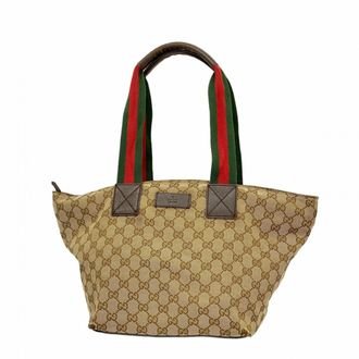 Gucci Brown Canvas Tote Bag (Pre-Owned)