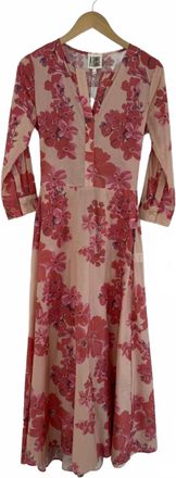 A Shirt Thing Womens Sofia Floral Dress In Tan