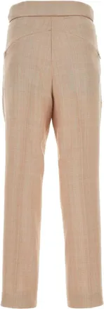 Needles Womens Embroidered Polyester Blend Pant Multicolor Exterior: Wool Pantaloni Trousers