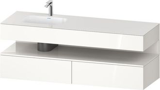 Duravit Qatego Lavabo Encastrado Con Base De Lavabo Consola, - Duravit