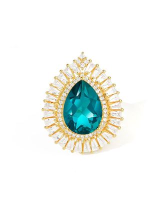 Tiramisu 14K Over Silver 9.33 ct. tw. Gemstone Statement Ring